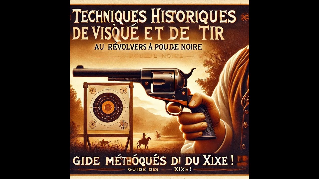 Techniques historiques de visée et de tir au revolver à poudre noire.Guide des méthodes du XIXe !