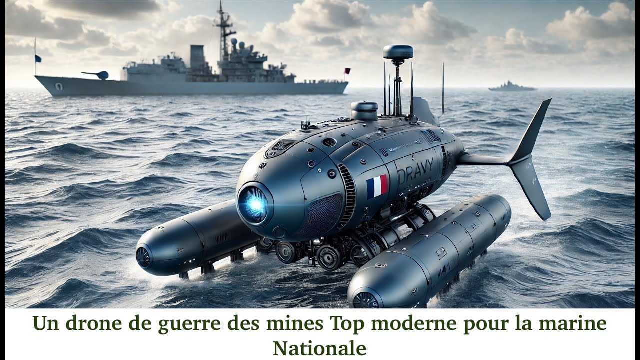 Un drone de guerre des mines Top moderne pour la marine Nationale #marinenationale #royale