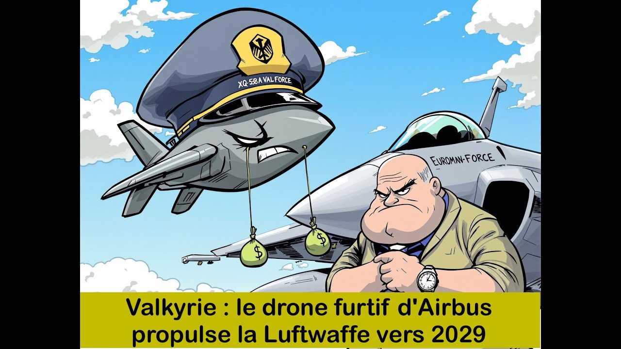 Valkyrie le drone furtif d’Airbus propulse la Luftwaffe vers 2029 #Valkyrie #DroneFurtif #Luftwaff
