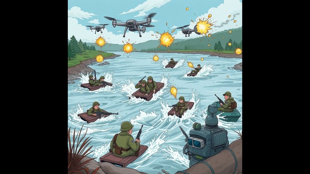 Comment les fleuves bloquent les Russes en Ukraine ? La Blague à 300 Bateaux.#guerre #ukraine
