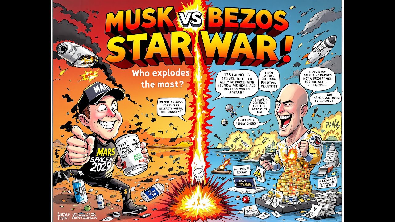 GUERRE SPATIALE LE CHOC DES TITANS Musk vs Bezos !