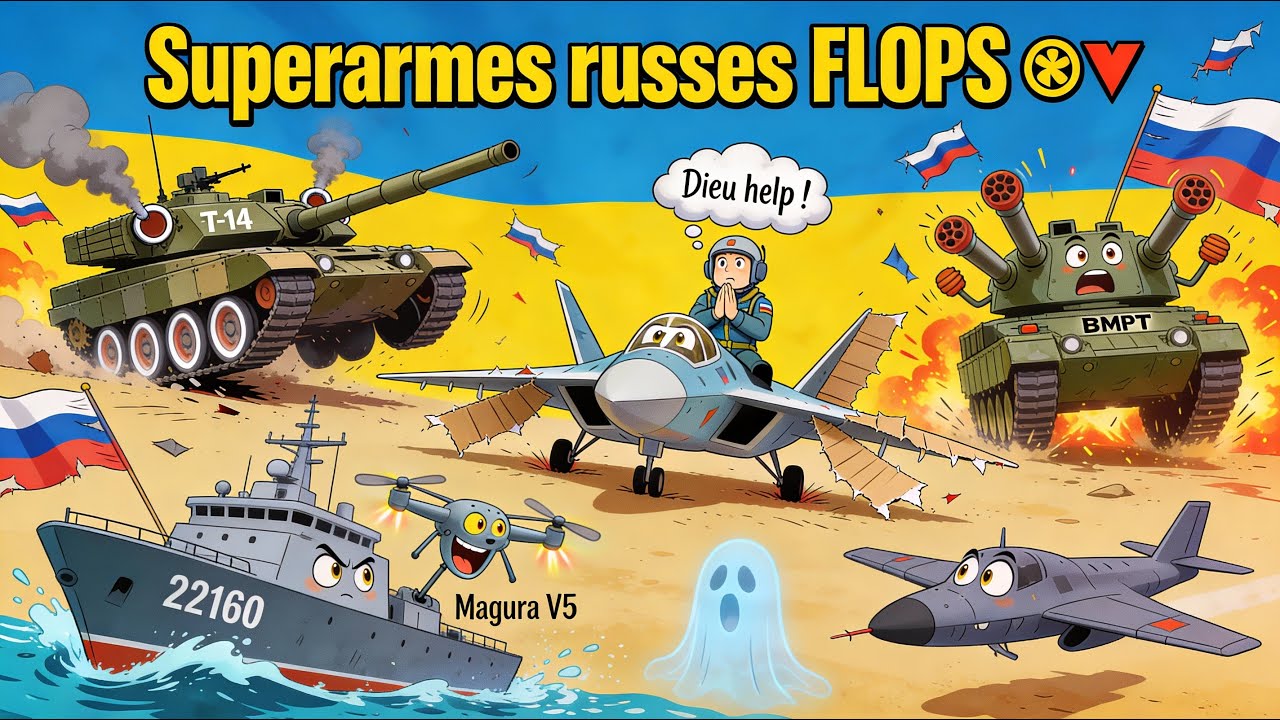 Les Superarmes russes qui ont complètement ÉCHOUÉ sur tous les fronts….Incompétences et mensonges!