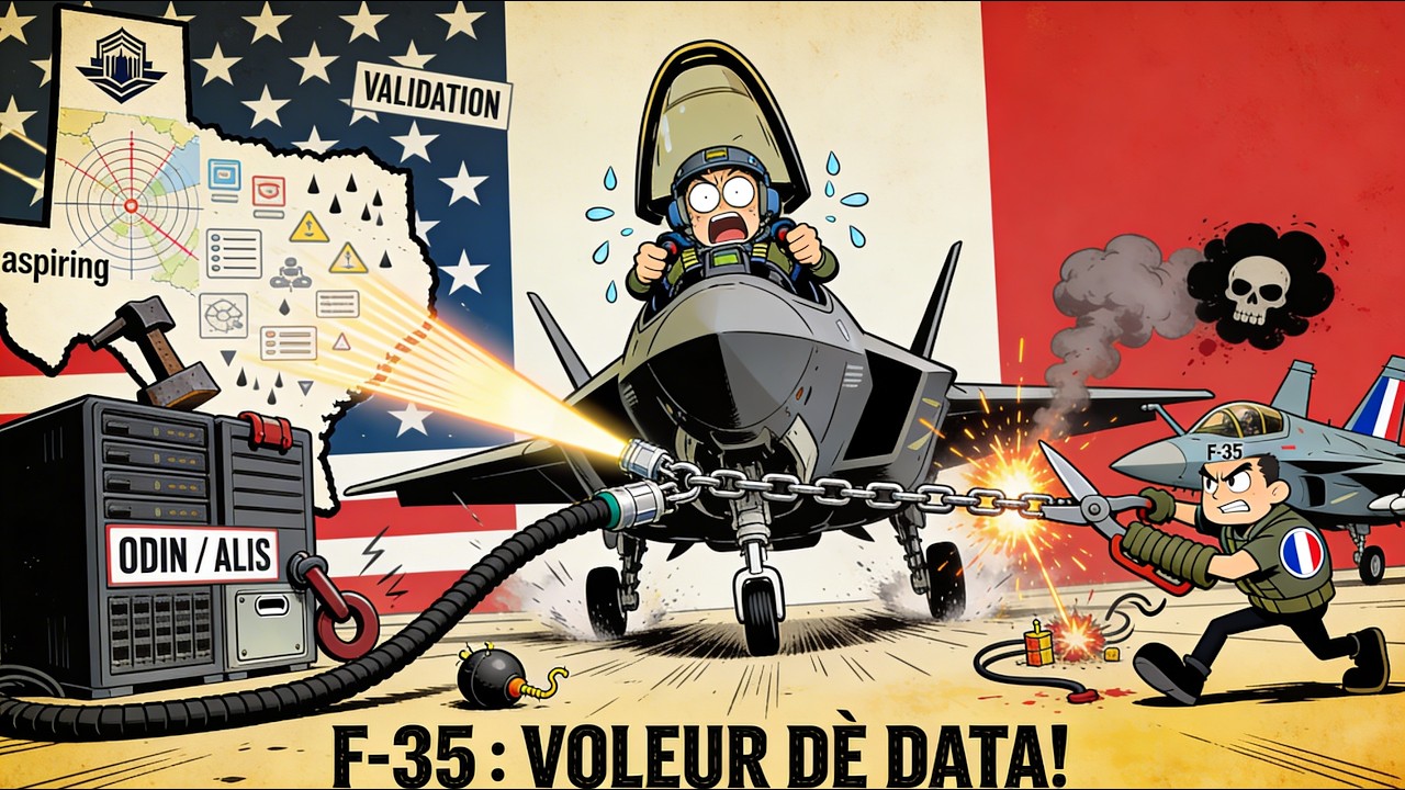 Quand le Rafale protège vos données et que le F-35 les transfère aux USA.